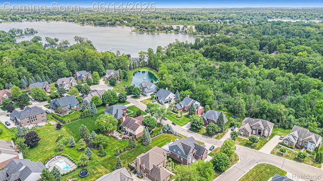 4322 Darlene Dr, Commerce Twp, MI 48382 - view of property location featuring a large body of water and nearby suburban area
