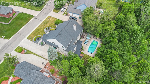 4322 Darlene Dr, Commerce Twp, MI 48382 - drone / aerial view of a pool
