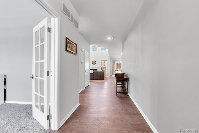 2799 Gallop Way, Saline, MI 48176 - corridor featuring wood finished floors and recessed lighting