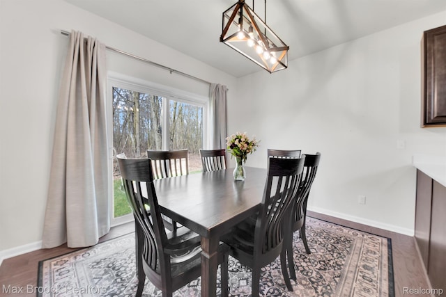 2799 Gallop Way, Saline, MI 48176 - dining space featuring baseboards and wood finished floors