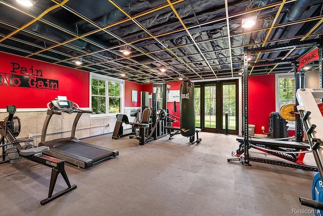 1330 Oxford Rd, Bloomfield Hills, MI 48304 - gym featuring plenty of natural light