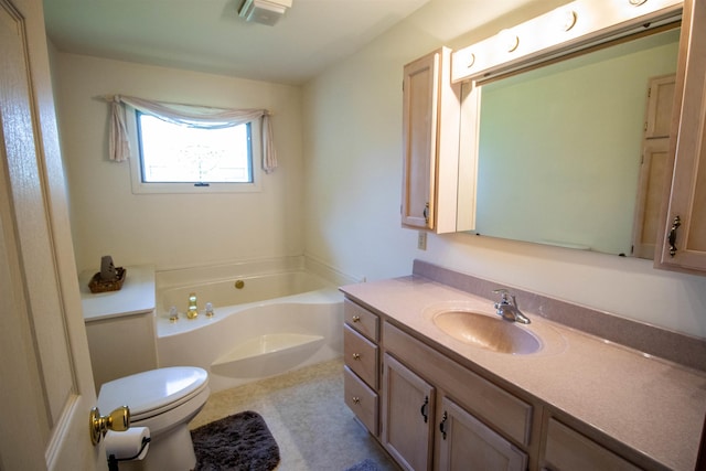 13123 N Jennings Rd, Clio, MI 48420 - bathroom featuring vanity and a garden tub