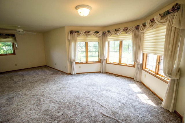 13123 N Jennings Rd, Clio, MI 48420 - unfurnished room featuring carpet flooring and ceiling fan