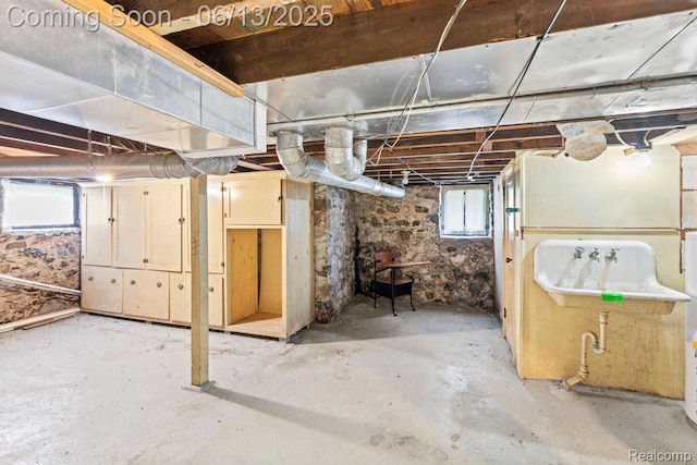1226 W Genesee St, Lapeer, MI 48446 - basement featuring a sink