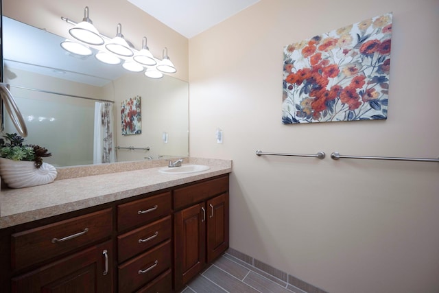 9128 Clover Dr, Milan, MI 48160 - full bathroom featuring vanity and curtained shower