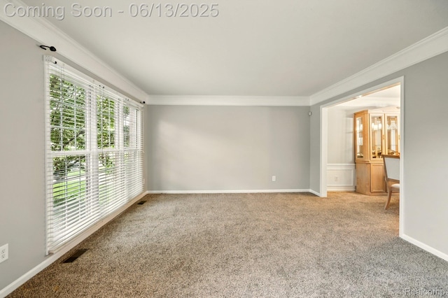1377 Lake Shore Blvd, Lake Orion, MI 48362 - unfurnished room featuring ornamental molding and carpet