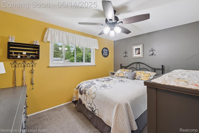 4098 Sam Snead Dr, Flint, MI 48506 - carpeted bedroom featuring baseboards and a ceiling fan