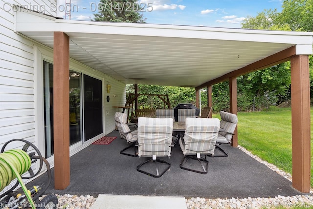 4098 Sam Snead Dr, Flint, MI 48506 - view of patio / terrace featuring outdoor dining space