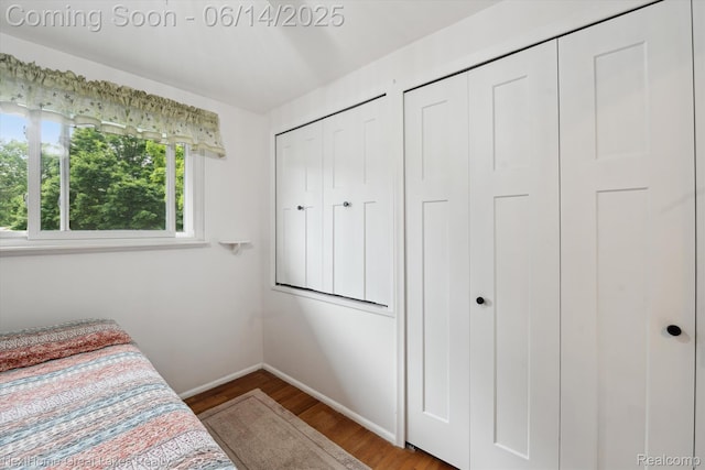 4098 Sam Snead Dr, Flint, MI 48506 - bedroom with wood finished floors and two closets