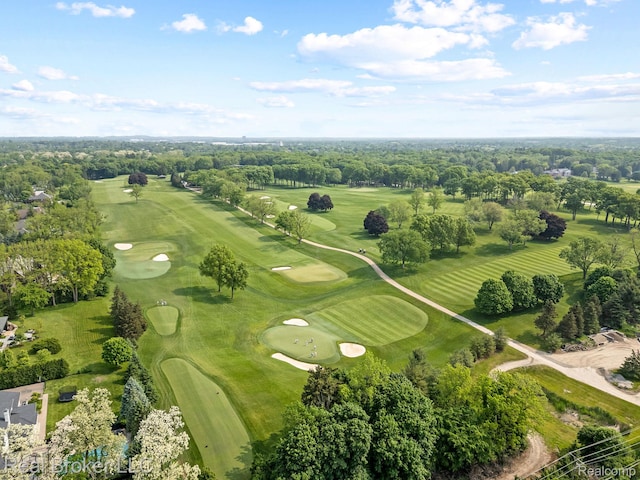 1299 Orchard Ridge Rd, Bloomfield Hills, MI 48304 - aerial view of property's location featuring a tree filled landscape and a golf club