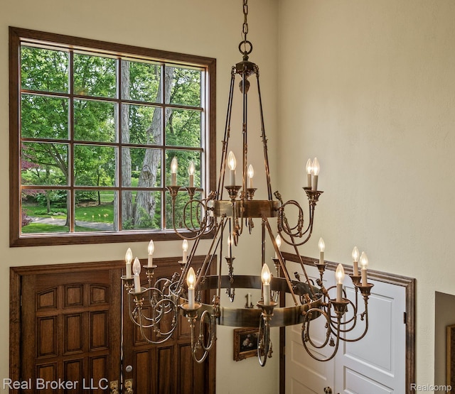 1299 Orchard Ridge Rd, Bloomfield Hills, MI 48304 - detailed view of a chandelier