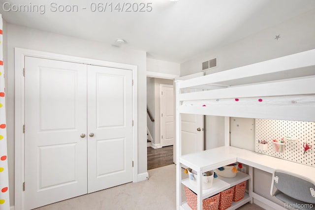 1060 Smith Ave, Birmingham, MI 48009 - bedroom with light carpet and a closet