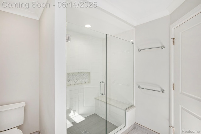 1060 Smith Ave, Birmingham, MI 48009 - bathroom with a stall shower and toilet
