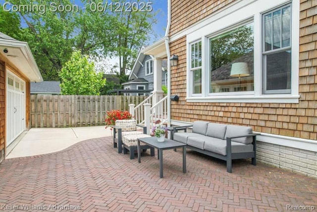 1260 W Ann Arbor Trl, Plymouth, MI 48170 - view of patio / terrace with an outdoor living space