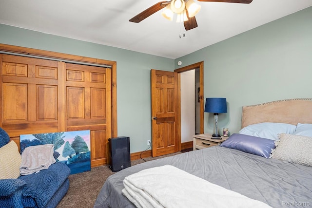 3985 Wadhams Rd, China, MI 48054 - bedroom featuring carpet floors and ceiling fan