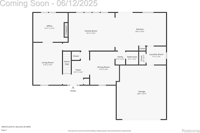 49620 Dunhill Dr, Macomb, MI 48044 - view of room layout