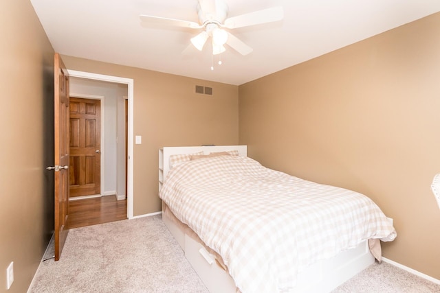680 Eastlook Dr, Saline, MI 48176 - bedroom featuring carpet flooring and ceiling fan