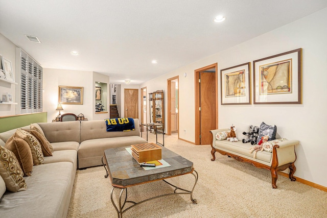541 Tournament Cir Unit 14, Norton Shores, MI 49444 - carpeted living room with recessed lighting