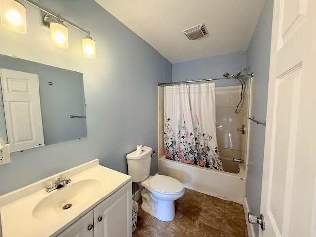 234 Broad St, Michigan Center, MI 49254 - bathroom featuring vanity and shower / bath combo with shower curtain