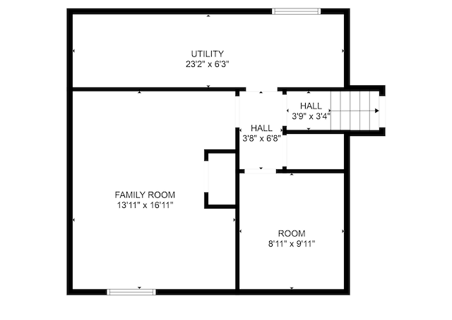 348 Yuba St, Muskegon, MI 49442 - view of floor plan / room layout