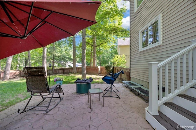 737 Camilla Blvd, Lake Orion, MI 48362 - fenced backyard featuring a patio
