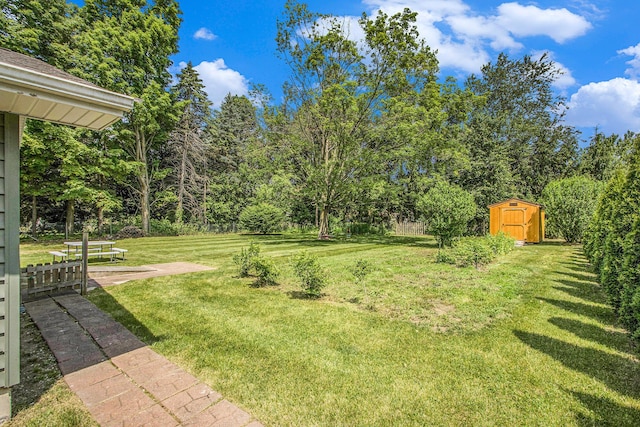 6361 Plainfield Ave, Kalamazoo, MI 49048 - view of green lawn featuring a shed