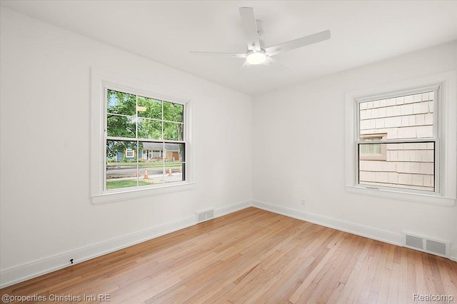 15589 Kirkshire Ave, Beverly Hills, MI 48025 - spare room with light wood-style flooring and a ceiling fan