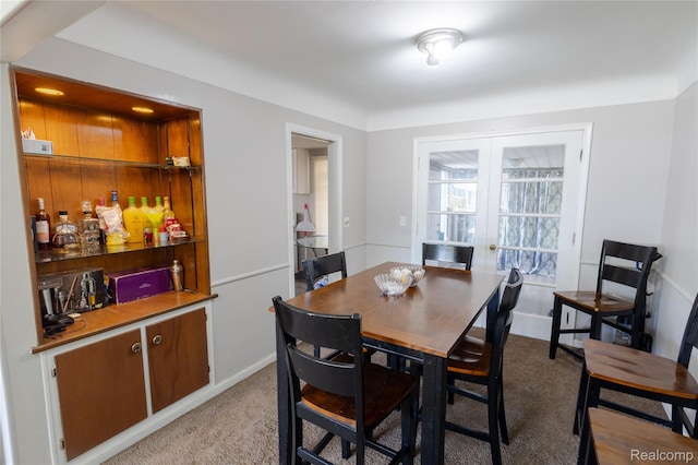 16788 Lincoln Ave, Eastpointe, MI 48021 - dining space with french doors and light colored carpet