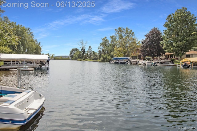11124 Colony Rd, Pinckney, MI 48169 - dock area featuring a water view