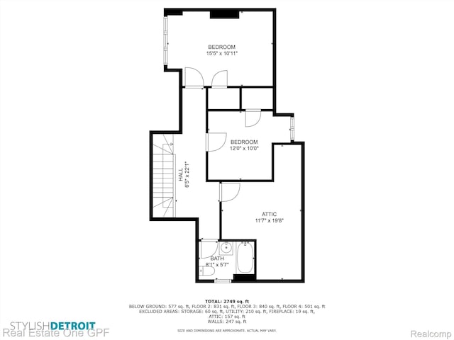 542 Cadieux Rd, Grosse Pointe, MI 48230 - view of floor plan / room layout