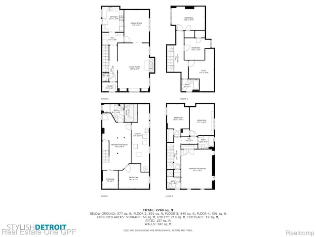 542 Cadieux Rd, Grosse Pointe, MI 48230 - view of room layout