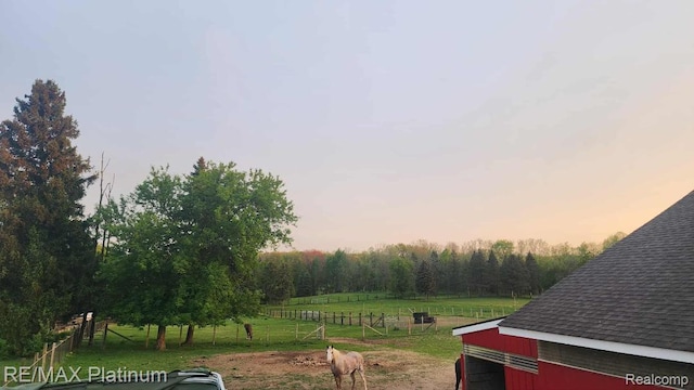 2025 W Rose Center Rd, Holly, MI 48442 - view of yard with a rural view and an outdoor structure