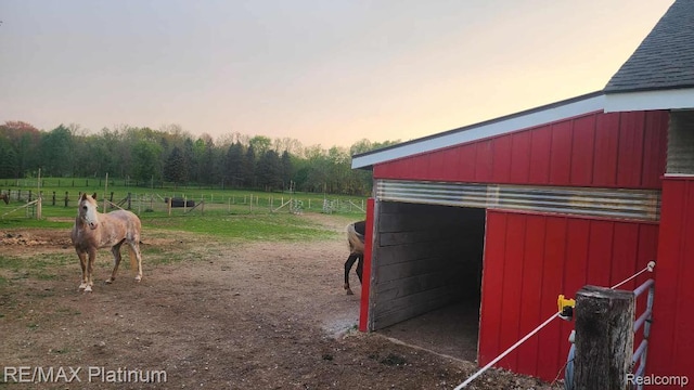 2025 W Rose Center Rd, Holly, MI 48442 - horse barn with a view of countryside
