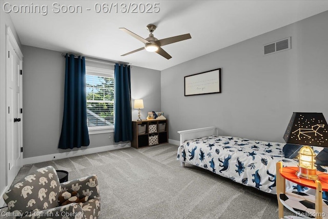 707 S Altadena Ave, Royal Oak, MI 48067 - bedroom with carpet and a ceiling fan