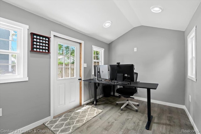 707 S Altadena Ave, Royal Oak, MI 48067 - office space featuring wood finished floors and lofted ceiling