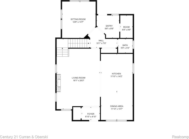707 S Altadena Ave, Royal Oak, MI 48067 - view of floor plan / room layout
