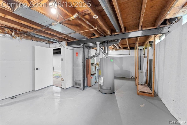 35245 Wick Rd, Romulus, MI 48174 - unfinished basement with water heater and heating unit