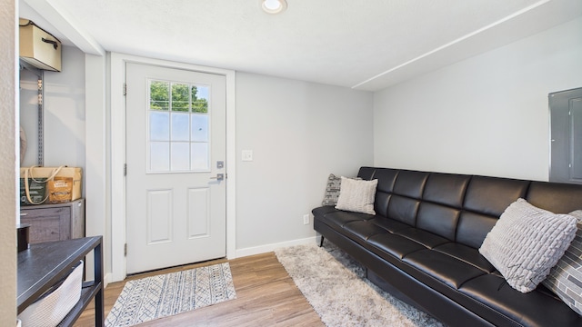 1204 Witham Rd, Muskegon, MI 49445 - living area featuring light wood-type flooring and recessed lighting
