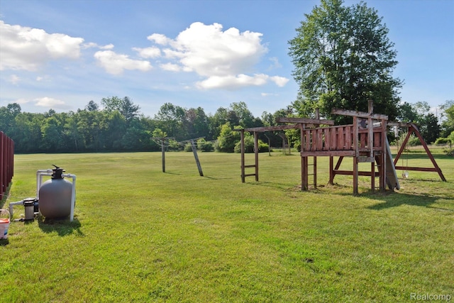 8031 Vassar Rd, Millington, MI 48746 - view of grassy yard with a playground