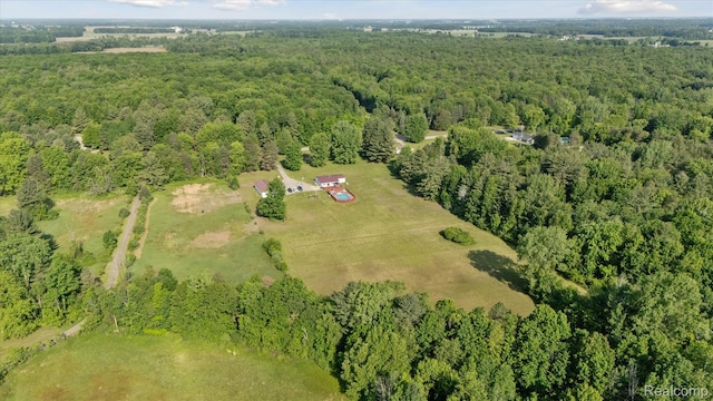 8031 Vassar Rd, Millington, MI 48746 - aerial view of property's location with a forest