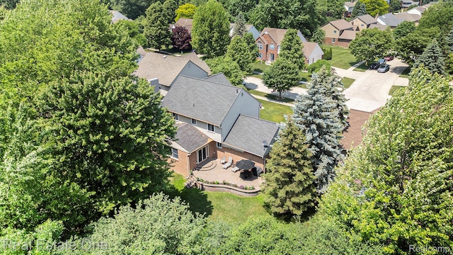 2842 Manorwood Dr, Troy, MI 48085 - aerial view of residential area