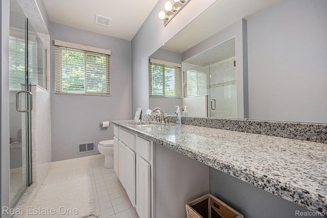 2842 Manorwood Dr, Troy, MI 48085 - full bathroom featuring vanity, tile patterned flooring, and a shower stall