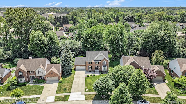 2842 Manorwood Dr, Troy, MI 48085 - aerial perspective of suburban area