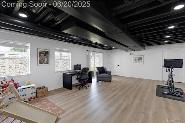 3923 Maple Ln, Auburn Hills, MI 48326 - office space featuring wood finished floors