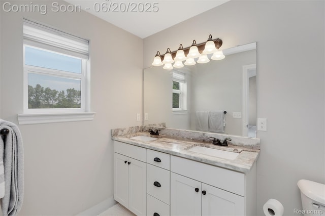 3923 Maple Ln, Auburn Hills, MI 48326 - full bath featuring double vanity and toilet
