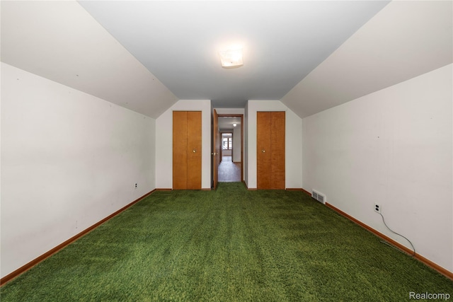 26165 Hidden Valley Dr, Farmington Hills, MI 48331 - additional living space featuring carpet flooring and vaulted ceiling