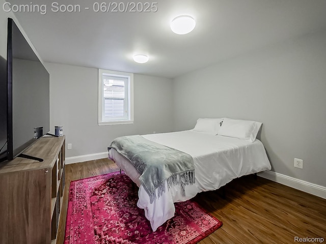 1036 Ferris Ave, Berkley, MI 48067 - bedroom with baseboards and wood finished floors