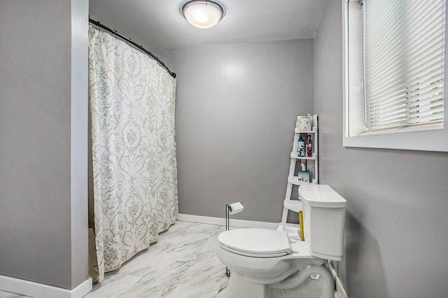 324 Cranson Rd, Bronson, MI 49028 - full bath with marble finish floors and curtained shower