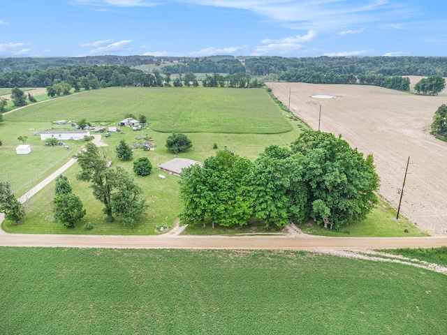 520 Groat Rd, Dowling, MI 49050 - aerial view of sparsely populated area with a tree filled landscape