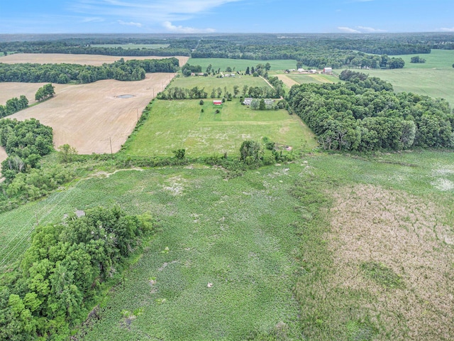 520 Groat Rd, Dowling, MI 49050 - aerial overview of property's location featuring rural landscape